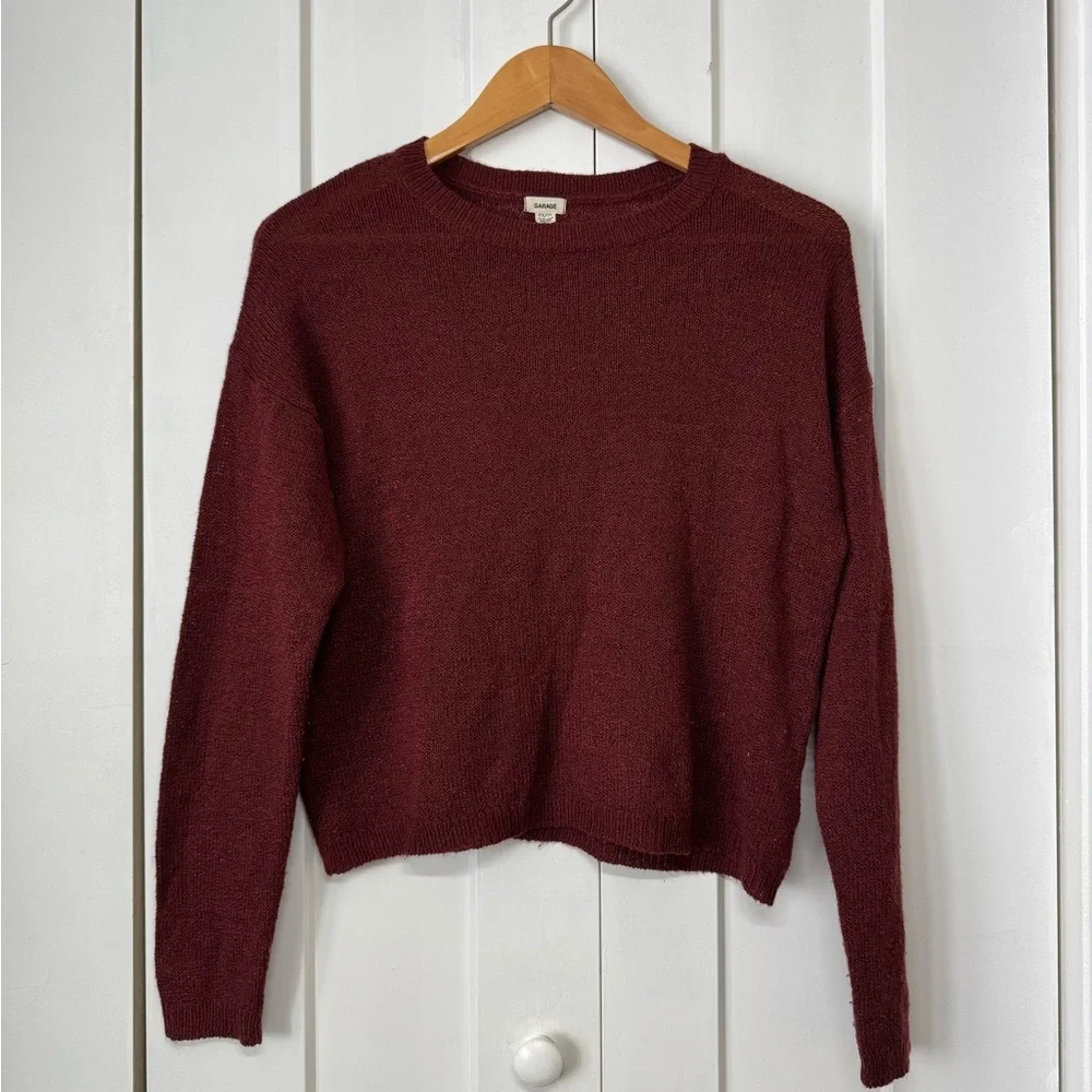 Burgundy Garage Sweater, XS - Picture 1 of 3